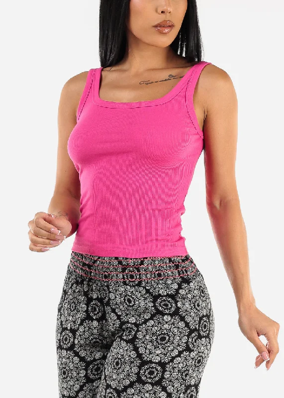 sleeveless-scoop-neck-ribbed-tank-top-fuchsia-74998fuchsia