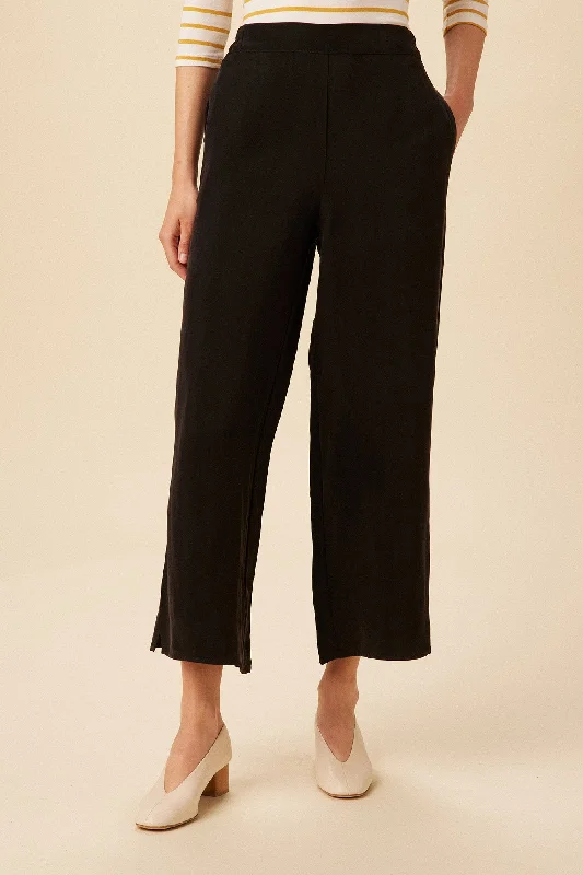 Sol Cottonseed Cupro Pant - Black