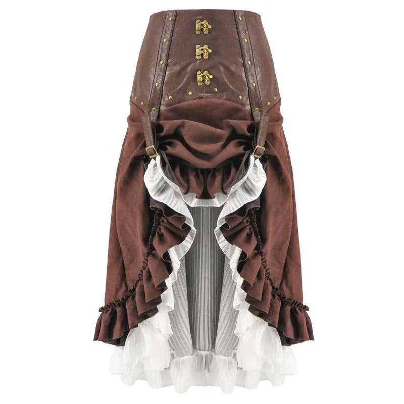 steampunk-ruffled-skirt