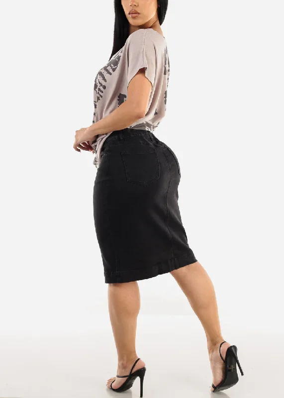 stretchy-button-up-black-denim-pencil-skirt-ms16198zblk