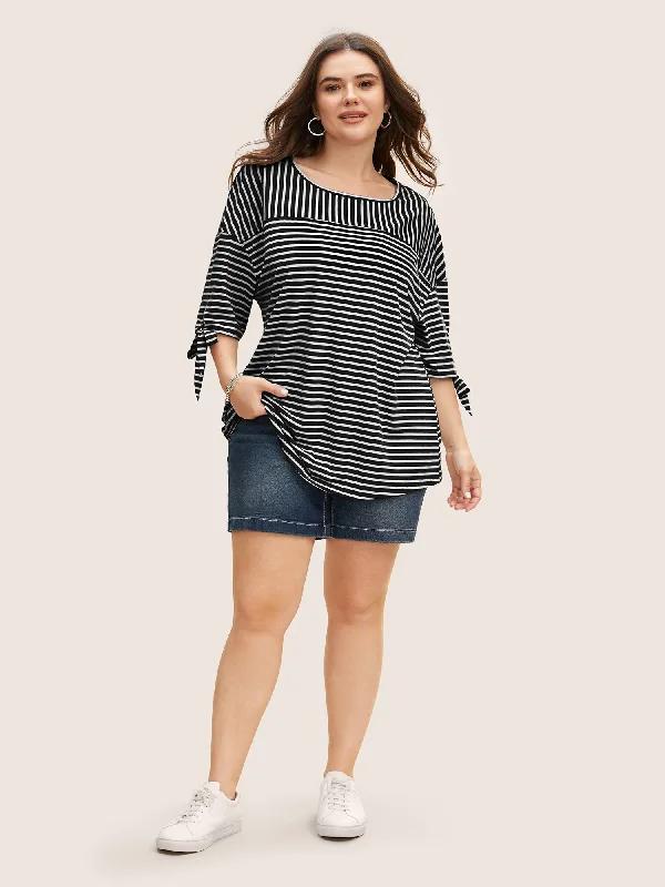 striped-boat-neck-tie-knot-t-shirt