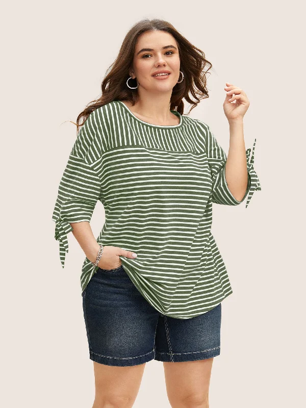 striped-boat-neck-tie-knot-t-shirt