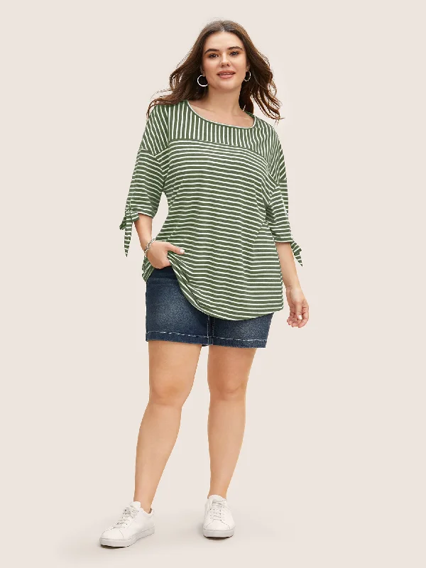 striped-boat-neck-tie-knot-t-shirt