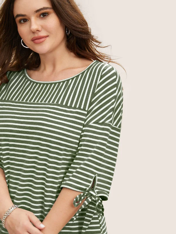 striped-boat-neck-tie-knot-t-shirt