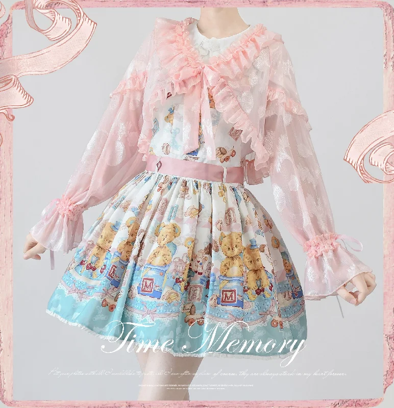 sweet-lolita-chiffon-shirt-lantern-sleeve-cardigan-with-bow