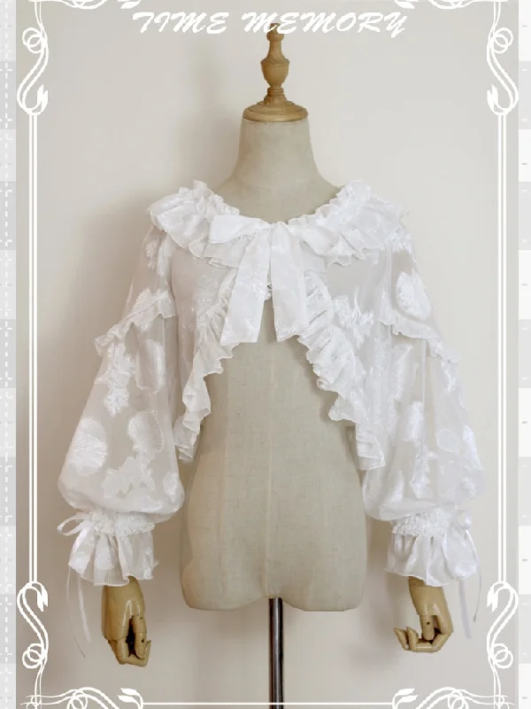 sweet-lolita-chiffon-shirt-lantern-sleeve-cardigan-with-bow