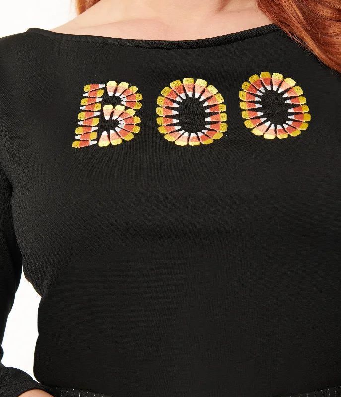 unique-vintage-black-candy-corn-boo-embroidered-gracie-top