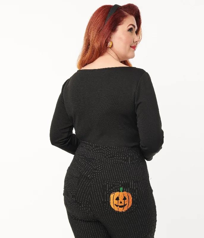 unique-vintage-black-candy-corn-boo-embroidered-gracie-top