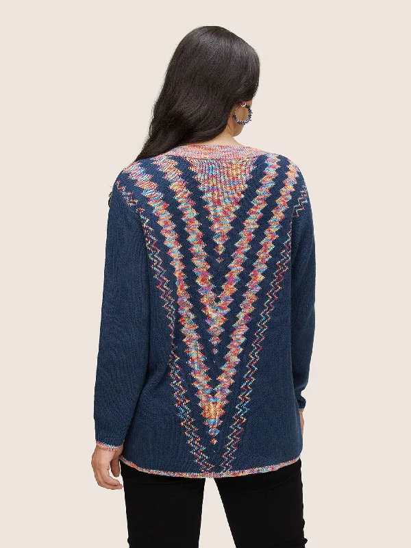 v-neck-colour-heather-geometric-pullover