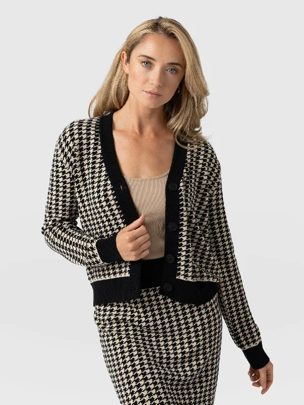 Warren Cardigan - Houndstooth