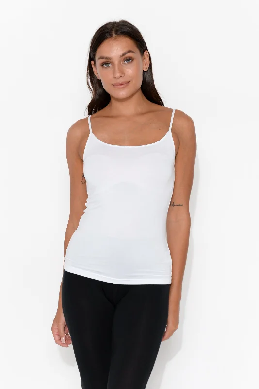 White Micro Modal Singlet