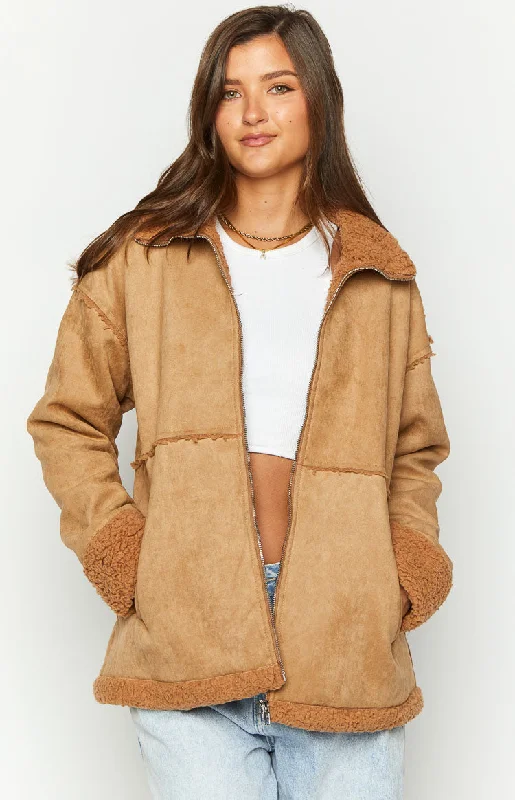 willow-brown-suede-fur-jacket