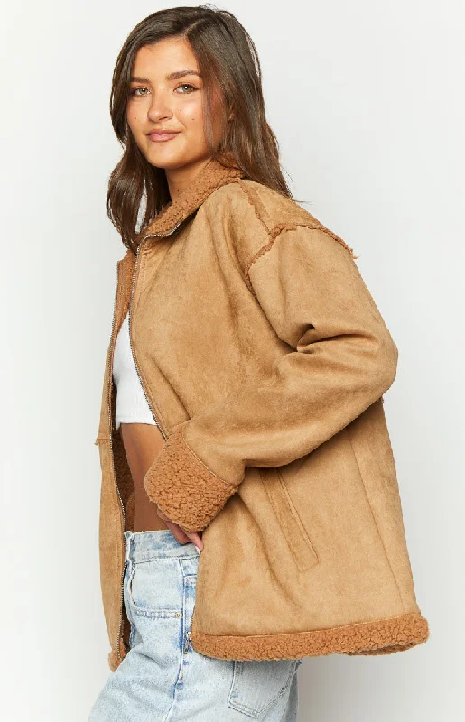 willow-brown-suede-fur-jacket