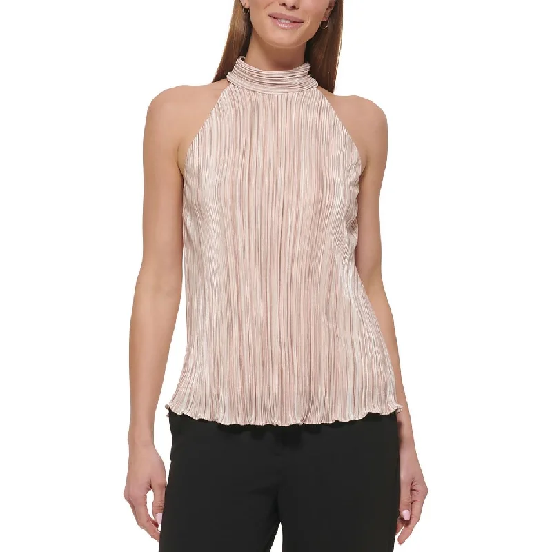 womens-shutter-pleat-halter-shell