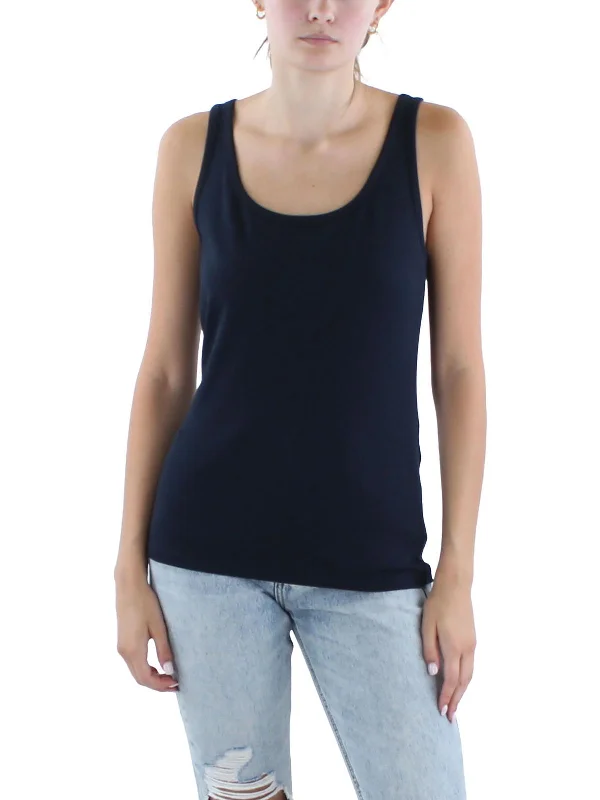 Womens Sleeveless Ribbed Tank Top