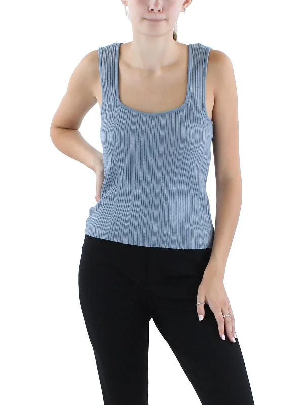 Womens Square Neck Shell Tank Top