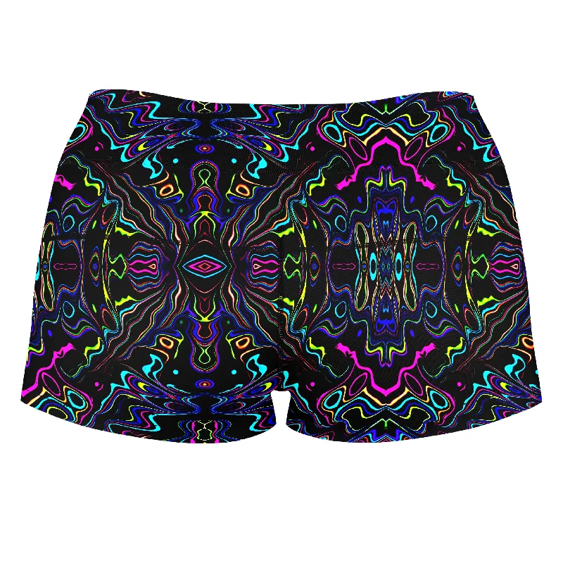 wonky-vision-high-waisted-womens-shorts