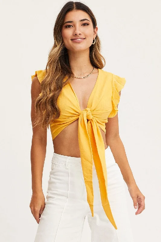 yellow-crop-top-short-sleeve-tie-front-wc10620-32f3