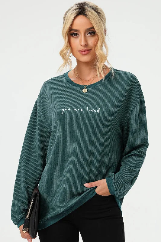 you-are-loved-graphic-dropped-shoulder-sweatshirt